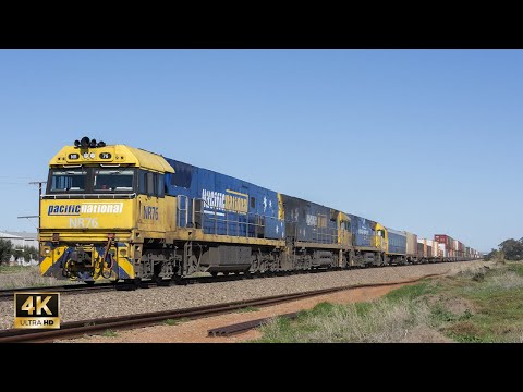 Pacific National 5MP5 with over 50 double stacks (4K)