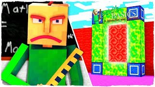 ¡HACEMOS UN PORTAL A LA DIMENSIÓN DE BALDI! - MINECRAFT DIMENSIONES 4