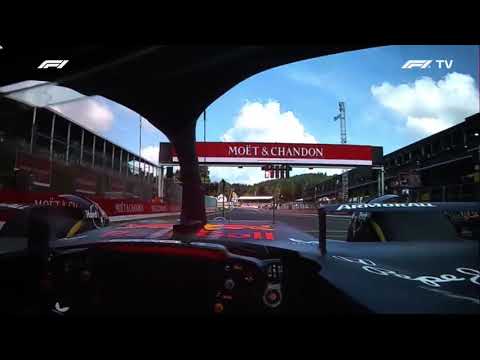 Helmet cam: Verstappen overtook Piastri at the opening lap of 2025 F1 Belgium Sprint