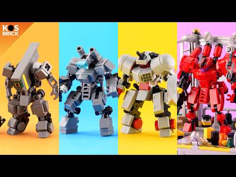Lego Mini Mech Compilation 1 - Part 1-4 (Tutorial)