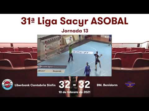 31ª Liga Sacyr ASOBAL J13:  Liberbank Cantabria Sinfín - BM. Benidorm 32-32