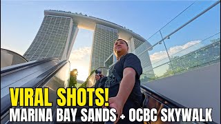ICONIC MARINA BAY SANDS TOUR! VIRAL ESCALATOR SHOTS + OCBC SKYWALK EXPERIENCE