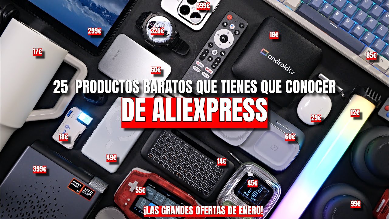 25 productos baratos de ALIEXPRESS que debes conocer 💥 ¡Así son las ofertas de ENERO!