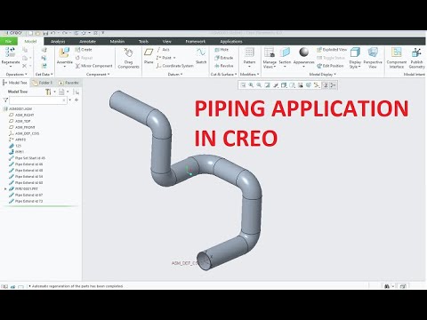 CREATING PIPE USING PIPE APPLICATION IN CREO 6.0