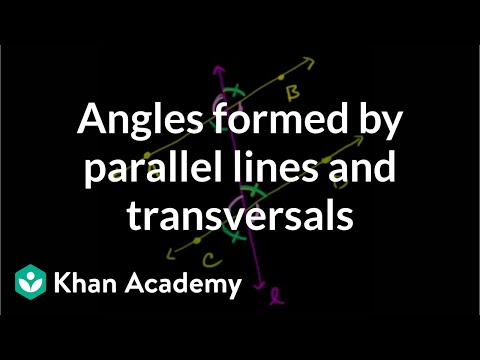 Angles Parallel Lines Transversals Video Khan Academy