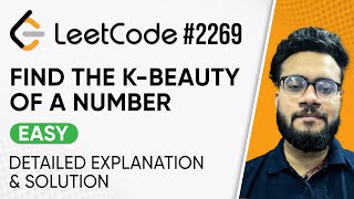 YouTube video '2269. Find the K-Beauty of a Number Leetcode Problem | Solution with Explanation | Coding Blocks'
