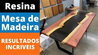 aprenda como fazer uma MESA DE RESINA E MADEIRA - CURSO DE MESAS RESINADAS