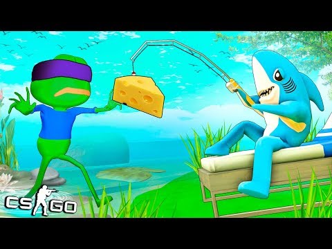 ЭТО ЛОВУШКА!!! АКУЛА ЗАМАНИЛА ЛЯГУШКУ И РЕШИЛА СЪЕСТЬ! МАНЬЯК В CS:GO (ВЕСЕЛЫЕ ПРЯТКИ В КС ГО)