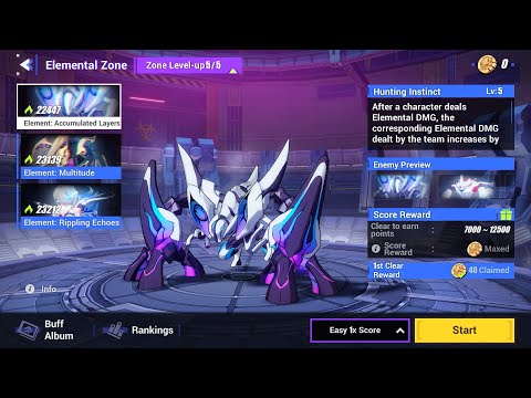 v6.9 Hot on the Trail - Elemental Zone - Trial characters (68798 points) [Honkai Impact 3rd]