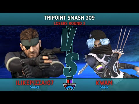 ilikepizza107 (Snake) vs KWAM (Sheik) - Tripoint Smash 209 - Losers Round 2