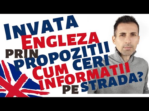 CUM CERI INDICATII pe Strada? INVATA Expresii UTILE Conversatie Prin Propozitii Part 1 NIVEL MEDIU