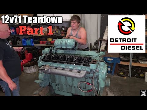 12v71 Detroit Blower Removal  Teardown Part 1