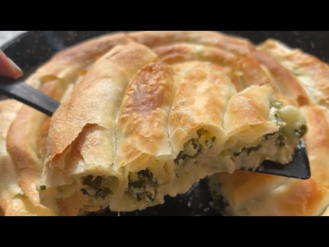 Make your own spinach & cheese burek/pita - how to make your own super quick and easy filo pastry