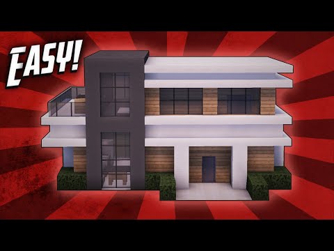 Minecraft: How To Build A Small Modern House Tutorial (#18)