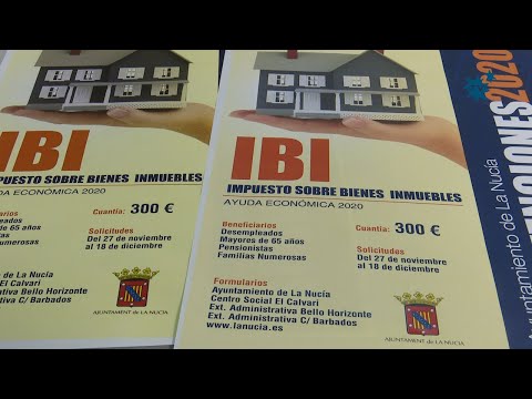 La subvención del IBI del Ayuntamiento de La Nucía llega hasta los 300 € por casa