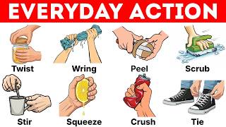 Common Action Verbs | Action Verbs in English with Sentences | Action Words | Learn English