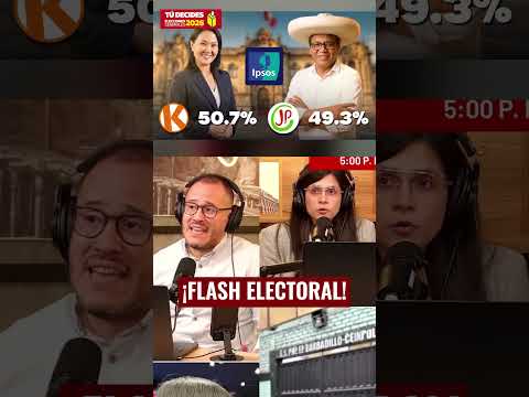 FLASH ELECTORAL 2026: KEIKO FUJIMORI 50,5% Y ROBERTO SÁNCHEZ 49,7% - DATUM | El Comercio