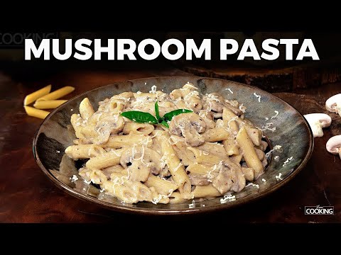 Creamy Garlic Mushroom Pasta | Kids Lunch Box Recipes | Pasta Recipes | Mushroom Recipes