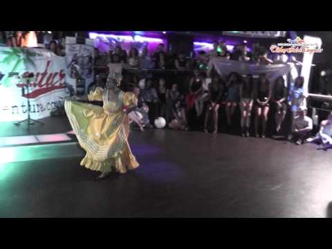 Ismaray Chacón performs oshun dance show  for Cuban Salsa Congress Wales 1st Sept 2012