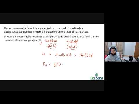 Resolução - Discursiva  UFSC 2018 -  Interação Gênica