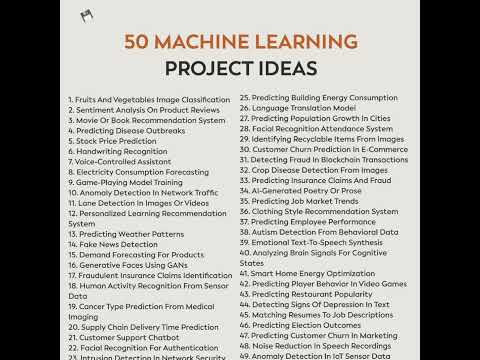 Machine learning project ideas #datascience #data