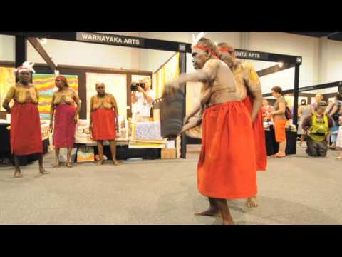 Lajamanu Dancers at the Darwin Aboriginal Art Fair