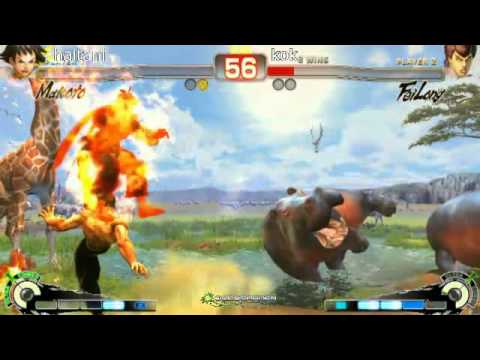 SSF4 AE: Haitani (Makoto) vs KOK (FeiLong) - Godsgarden 4