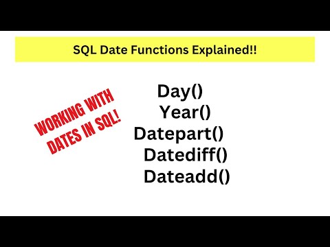 SQL Working With Dates!