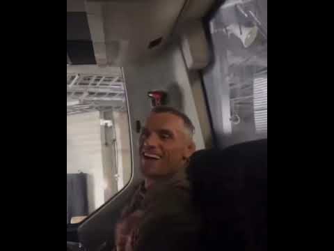 Paddy Pimblett argues with Caolan Loughran on the fighter bus