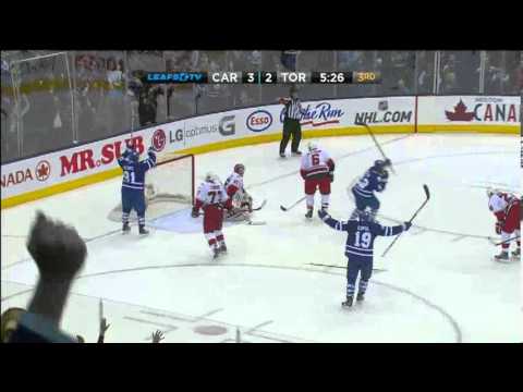 Dion Phaneuf 3-3 Goal - Maple Leafs vs. Hurricanes - Mar/28/2013