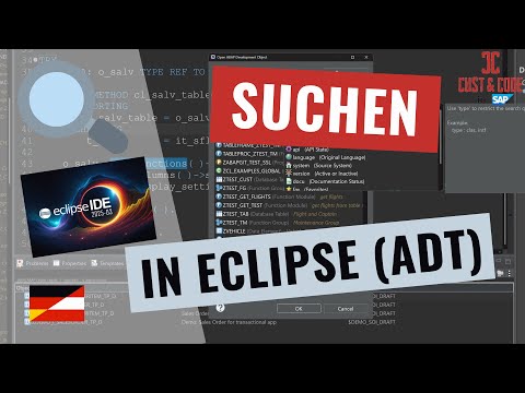 ABAP Suchen in Eclipse (ADT) - Tutorial für Einsteiger [deutsch]
