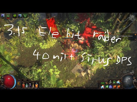 [3.15] Path Of Exile Elemental Hit Raider (~44m Sirus DPS) (+100% Avoid Elemental Ailment)
