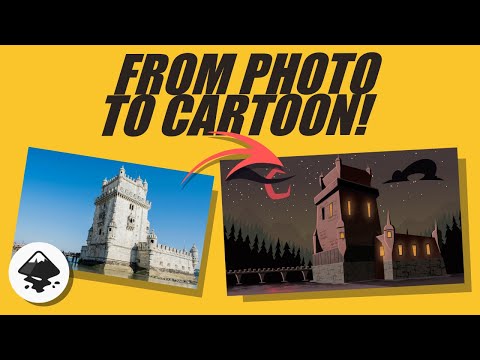 I Use This Simple Inkscape Photo Trick for Every Cartoon Background