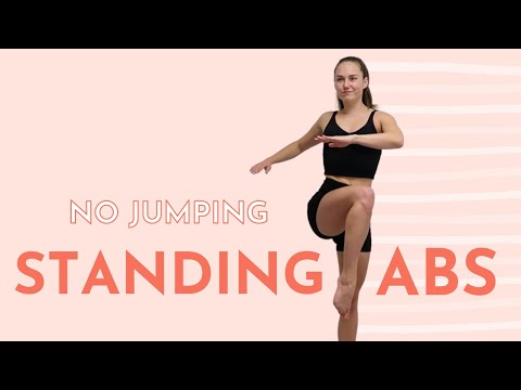 STANDING ABS WORKOUT | 8 Minutes No Jumping + No Equipment