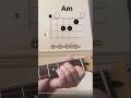 Am, Fmaj7, E7… then somewhere new #guitar #chords #guitarplaying