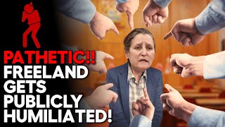 Freeland Gets PUBLICLY HUMILIATED By Conservative!