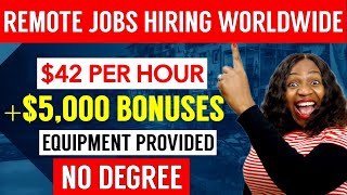 WORK FROM HOME WORLDWIDE WITH THESE 5 COMPANIES | NO DEGREE | HOW TO MAKE MONEY ONLINE #wfhjobs