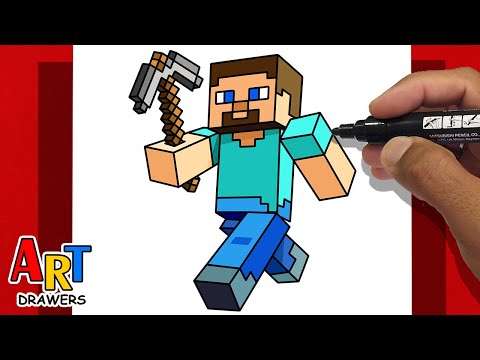 How to Draw STEVE from MINECRAFT