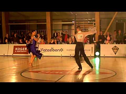 Estonian 10-dance championship 2012 Robert Veskus Kristiina Prants Samba