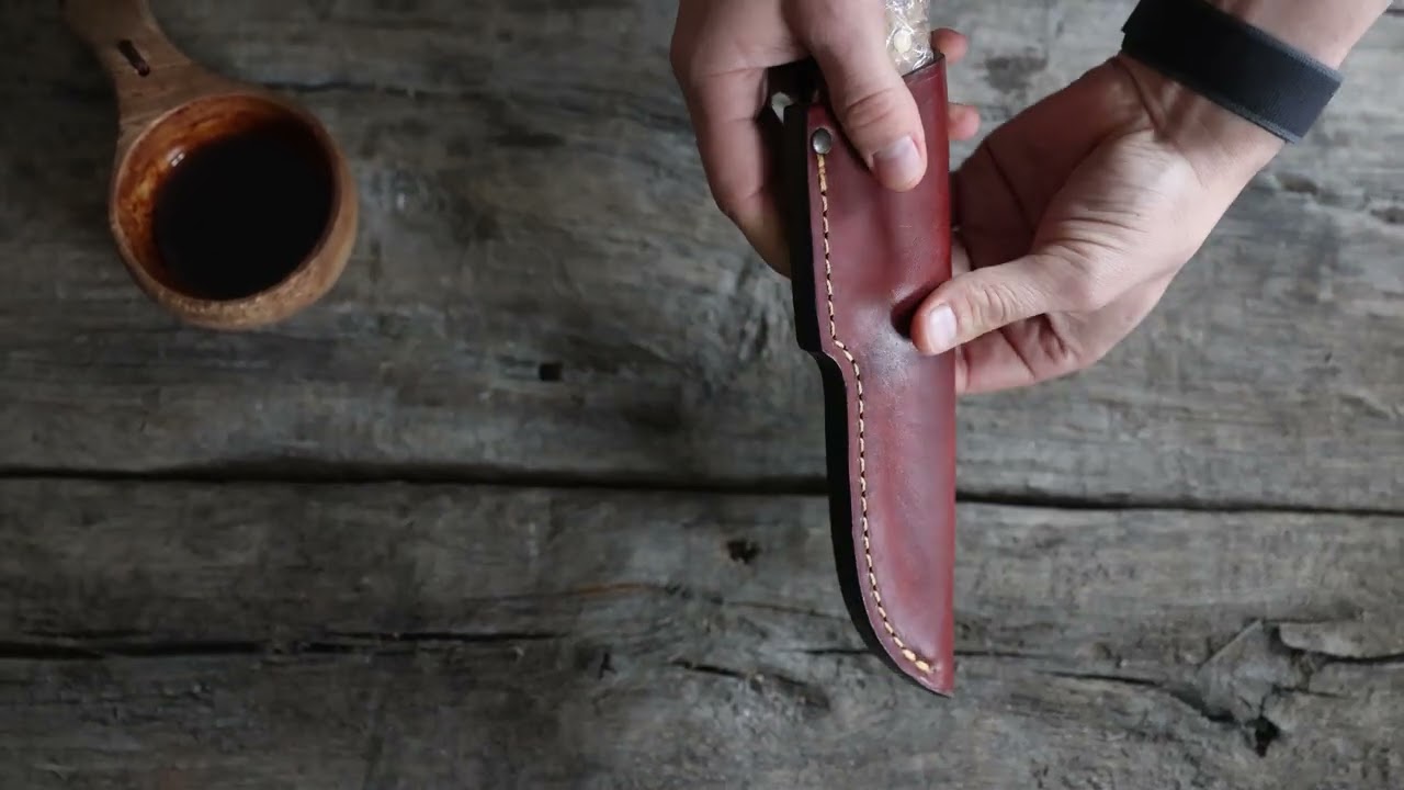 How to Wet Form a Leather Knife Sheath | Step-by-Step Tutorial by Casström