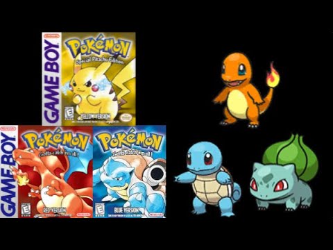 Pokémon Yellow & Red & Blue: How to Get Charmander & Squirtle & Bulbasaur