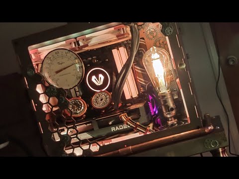 Cyberwood MATX All Wood Computer Case built Steampunk Style!