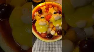 今夜はフルーツポンチ🥳🍉#pokemon  #cooking #今日の晩ごはん #一人暮らし #フルーツポンチ