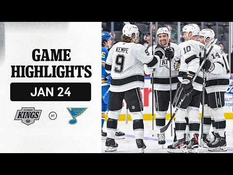 HIGHLIGHTS: LA Kings at St Louis Blues | 01.24.26