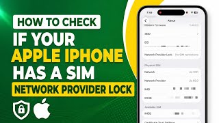 How to Check if Your Apple iPhone Has a SIM Network Provider Lock | English