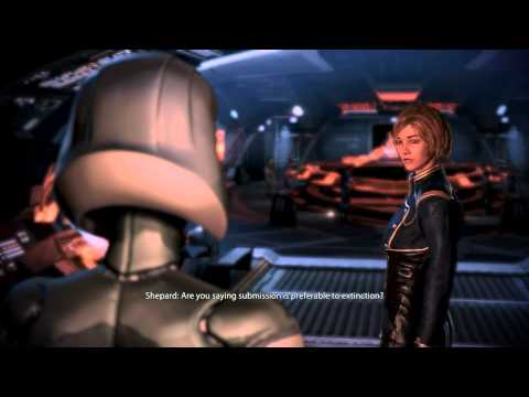 Mass Effect 3 walkthrough part 85 - Samantha Traynor's hatred for Cerberus and Tali'Zorah gets drunk