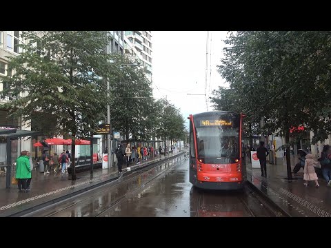 HTM tramlijn 1 Scheveningen Noord - Delft Tanthof | regen | BN GTL8 3112 | 2021