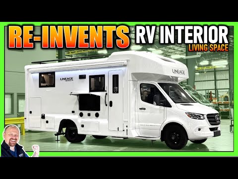 RV WORLD FIRST! New 2026 Lineage 25TK Twin & King Bed Luxury Class C Motorhome by Grand Design