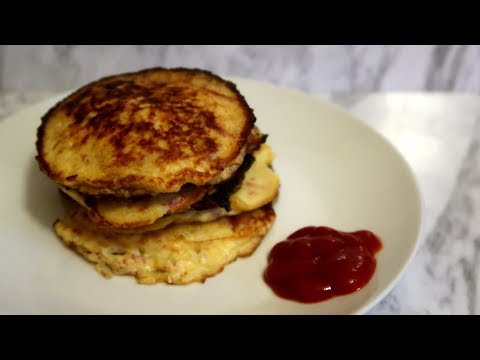 Keto Cauliflower Fritters with Irish Corned Beef