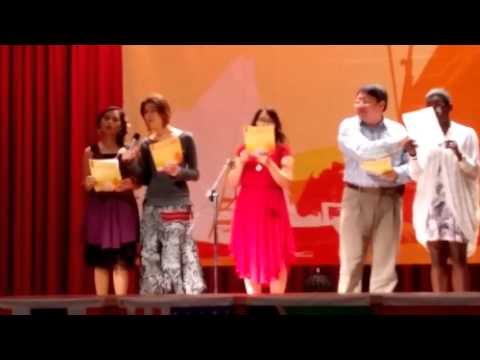 ◎新世紀傑人會主辦《第五屆老外說唱台灣謠》大合唱